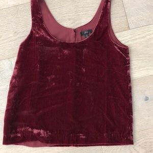 5for$40! J.Crew velvet sleeveless top NWT